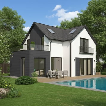 Bardage sensation Anthracite horinzontal Neowood