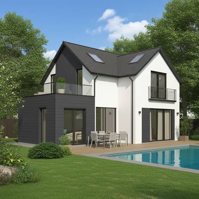 Bardage sensation Anthracite horinzontal Neowood