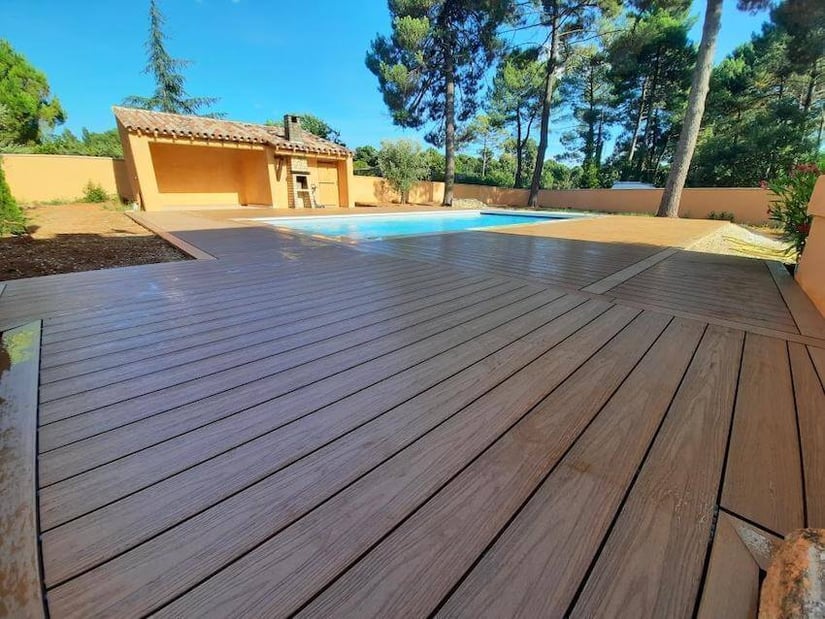 terrasse composite teinte teck une bonne alternative écologique au bois