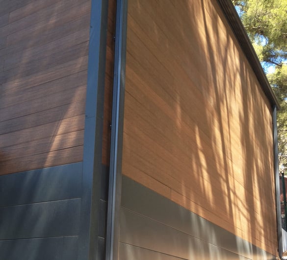 bardage composite et cornière aluminium