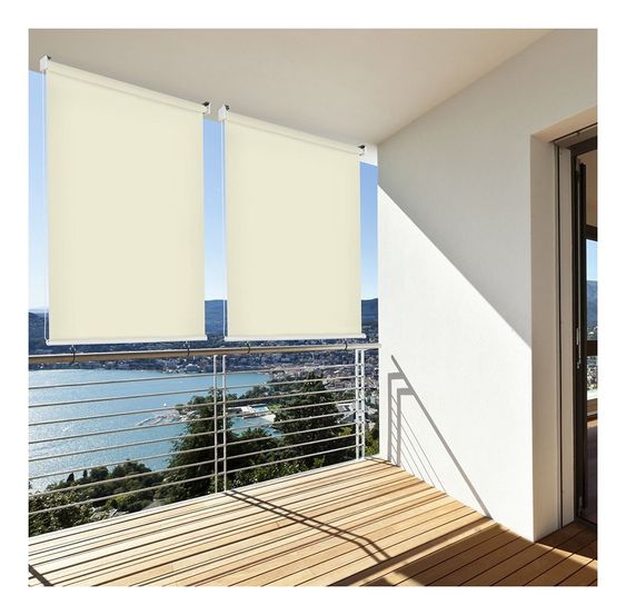 brise vue rétractable moderne pour balcon