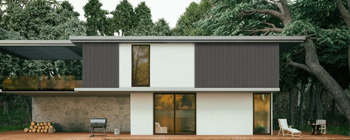 Le bardage composite est très tendance et permet d'apporter une touche de modernité dans le design de votre maison