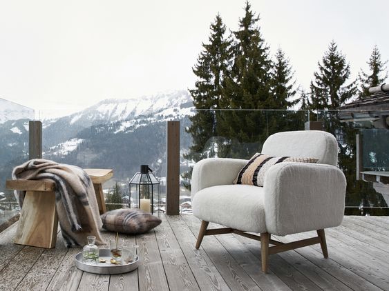 terrasse en hiver