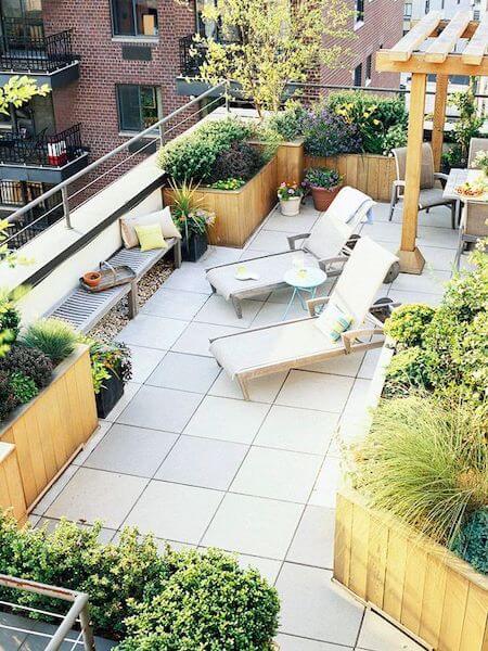 toit terrasse avec potager