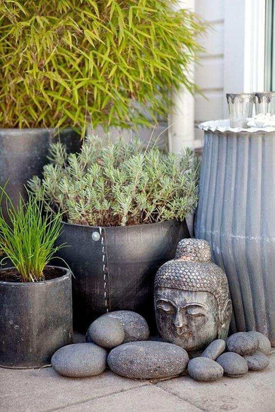 statue jardin zen extérieur