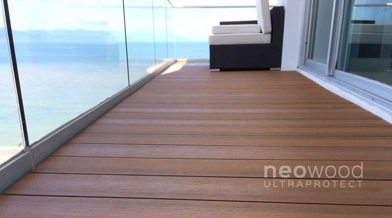 Terrasse composite teck neowood lisse