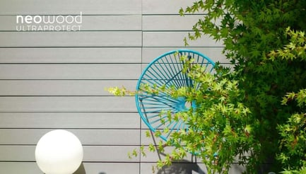 terrasse en composite grise Neowood 